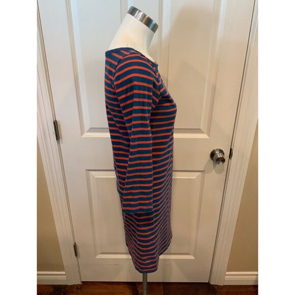 Joie Red & Navy Blue Striped Shift Dress, Size XS - Picture 3 of 6